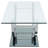Rectangular U-Shaped Glass Top Coffee Table