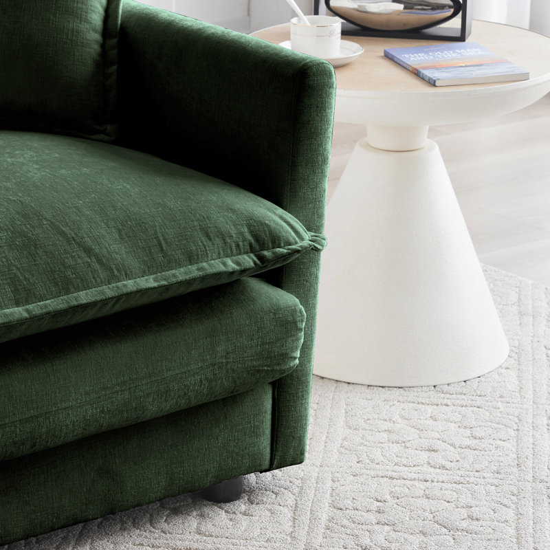 Canapé modulaire Free Free, canapé modulaire 4 places, tissu chenille confortable, canapé modulaire Chenille