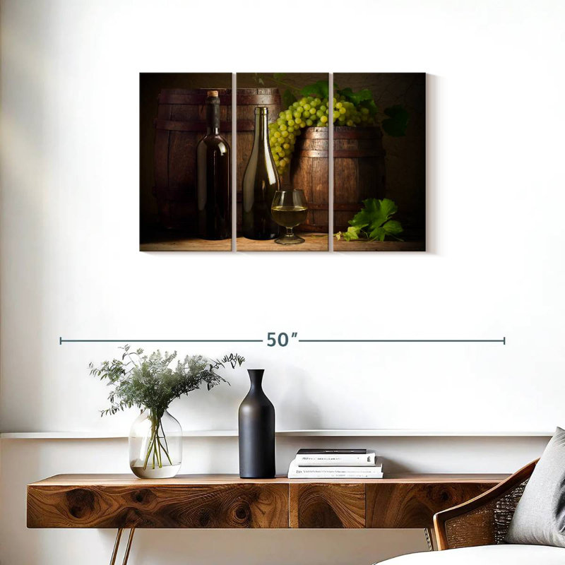 Yarlin Rustic Wine, 20" H x 33" W