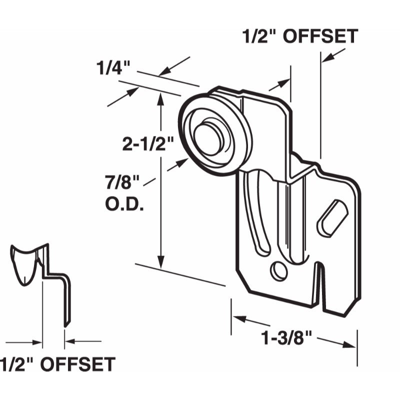 Rouleau de porte de garde-robe Prime-Line