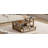 U-Can Modern Coffee Table, Coffee Table With 1 Storage Shelf, 2 Tabletops And 1 Rattan Drawer For Living Room-840362017