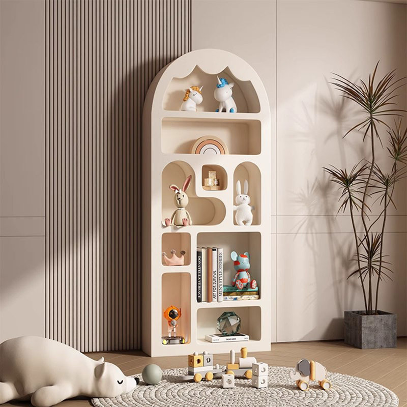 Beige Solid Wood Display Cases