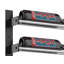 Support à vin mural industriel en chrome / noir mat 6 bouteilles Abbie-Marie - H 30 po x l 14,75 po-1232626439-1232626462