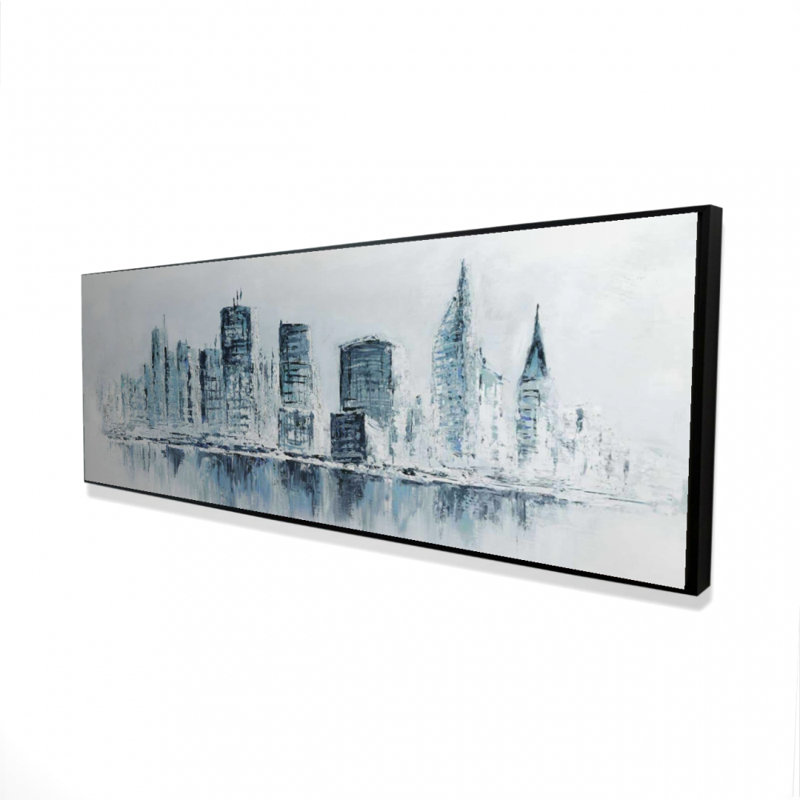 City - Toile encadrée pour la décoration intérieure, H 49,25 po x l 17,25 po