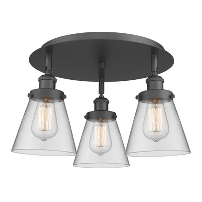 Plafonnier encastré 3 lumières Cone