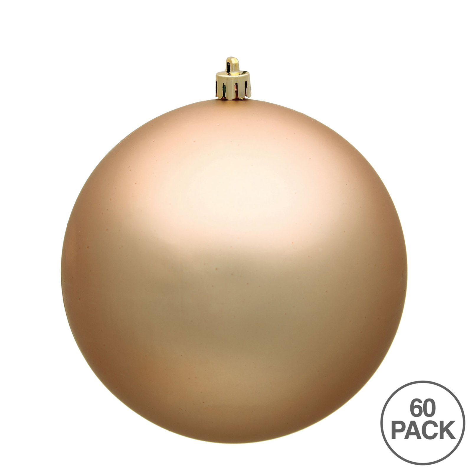 Holiday Décor Ball Ornament, Matte Cafe Latte