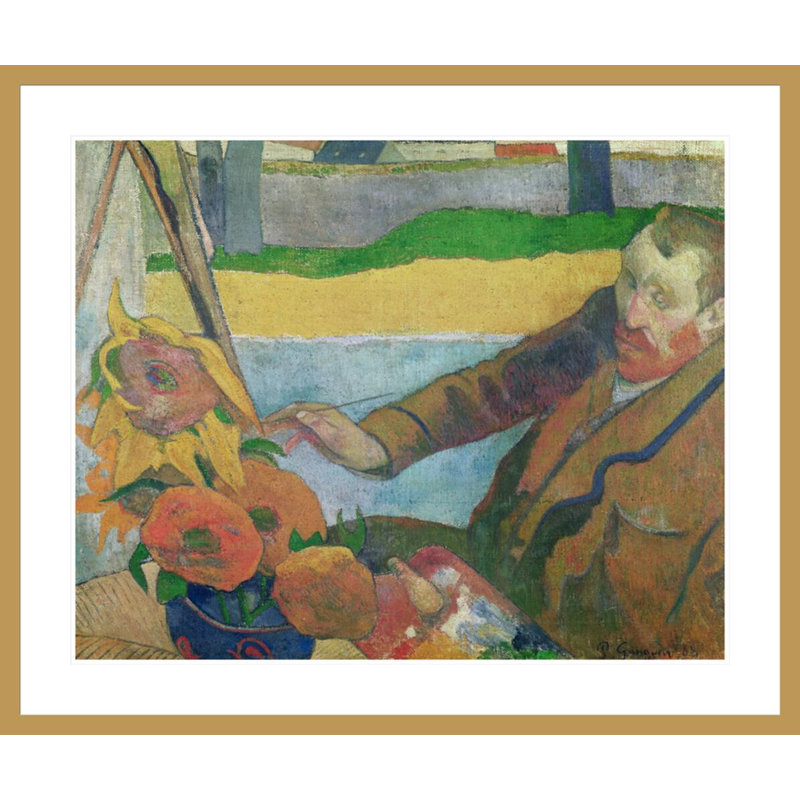 Van Gogh, peinture de tournesols par Paul Gauguin - estampe numérique encadrée, H 33,5 po x l 39,99 po