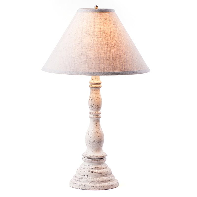 Lampe de table 26 po Huff, Blanc Americana