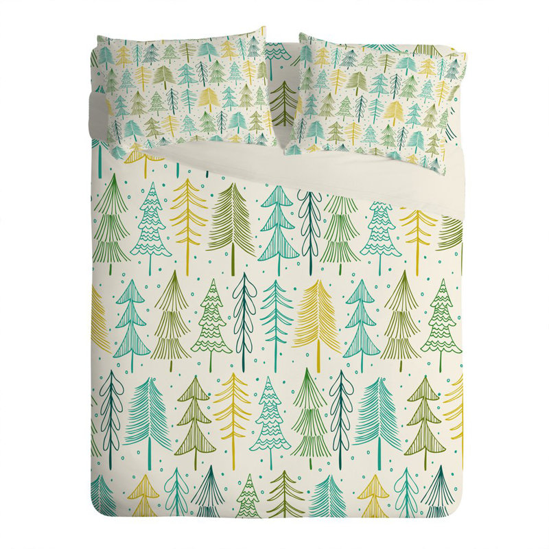 Modern & Contemporary Polyester Comforter, King Comforter + 2 King Shams
