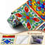 Papier peint auto-adhésif à carreaux de céramique talavera mexicain H 100 po x l 144 po Peel and Stick-130076946