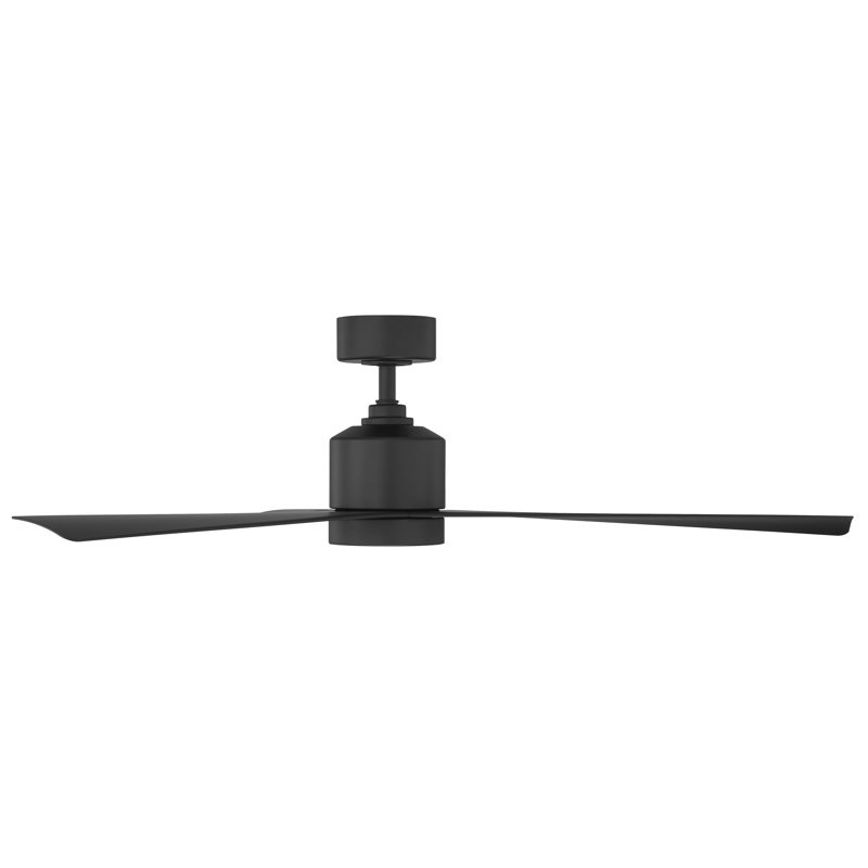 54" Lotus 3 - Blade Outdoor Smart Ceiling Fan with Remote Control and LED Light Kit Included, Works With Alexa and iOS or Android App