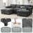 [VIDEO]86.5'' Chenille Modular Sectional Sofa With Storage Pockets-1187910605