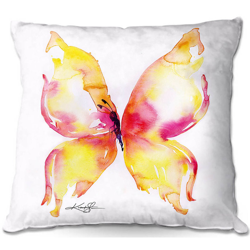 Coussin Couch Butterfly Fantasy I, 18 po x 18 po