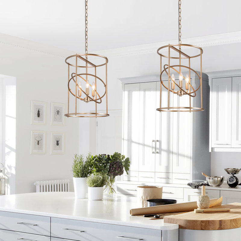 Lustre tambour à 3 lumières Aldrich