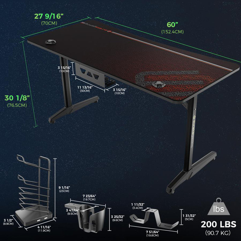 Stonefort Metal Base Writing Desk