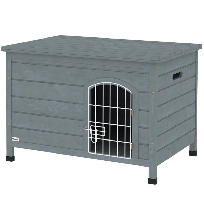 Dog Cage Kennel With Lock, Openable Top Removable Bottom