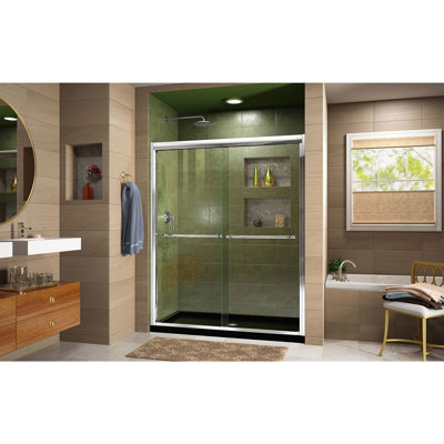 Duet 60" x 74.75" Bypass Semi-Frameless Shower Door