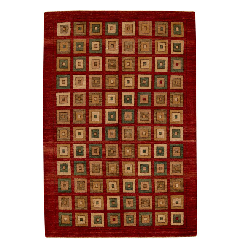 Tapis rouge / orange / vert de haute qualité