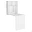 Table flottante vierge, bureau, blanc