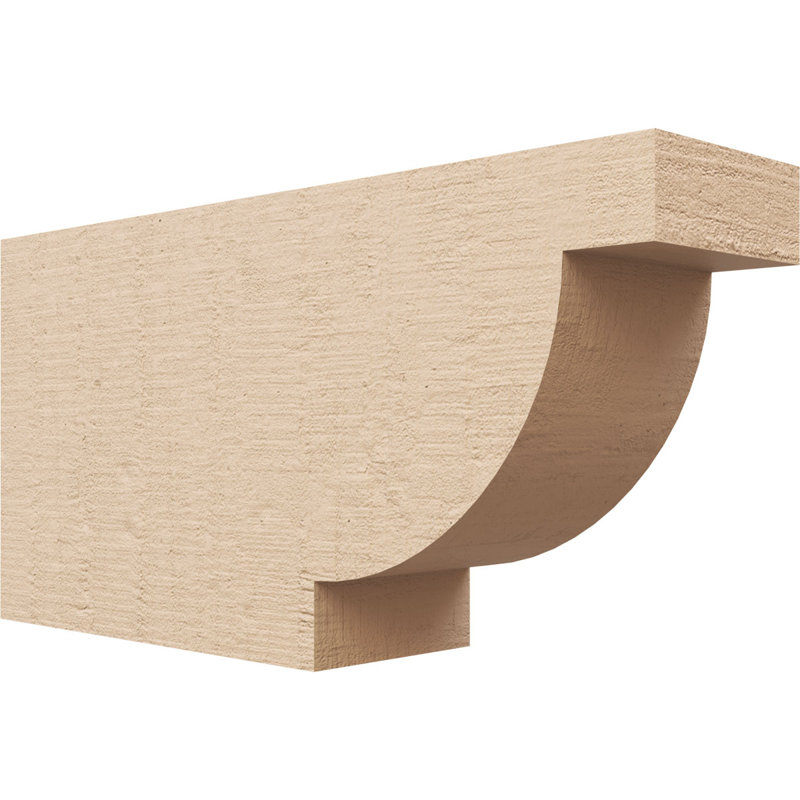 Queue de chevron en faux bois de cèdre brut Timberthane, l 4 po x H 8 po x L 16 po, brun clair apprêté