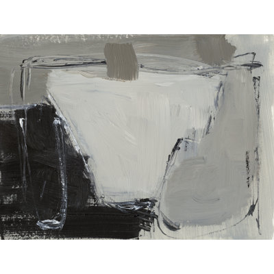 Putty And Onyx I by Victoria Barnes - Wrapped Canvas Print