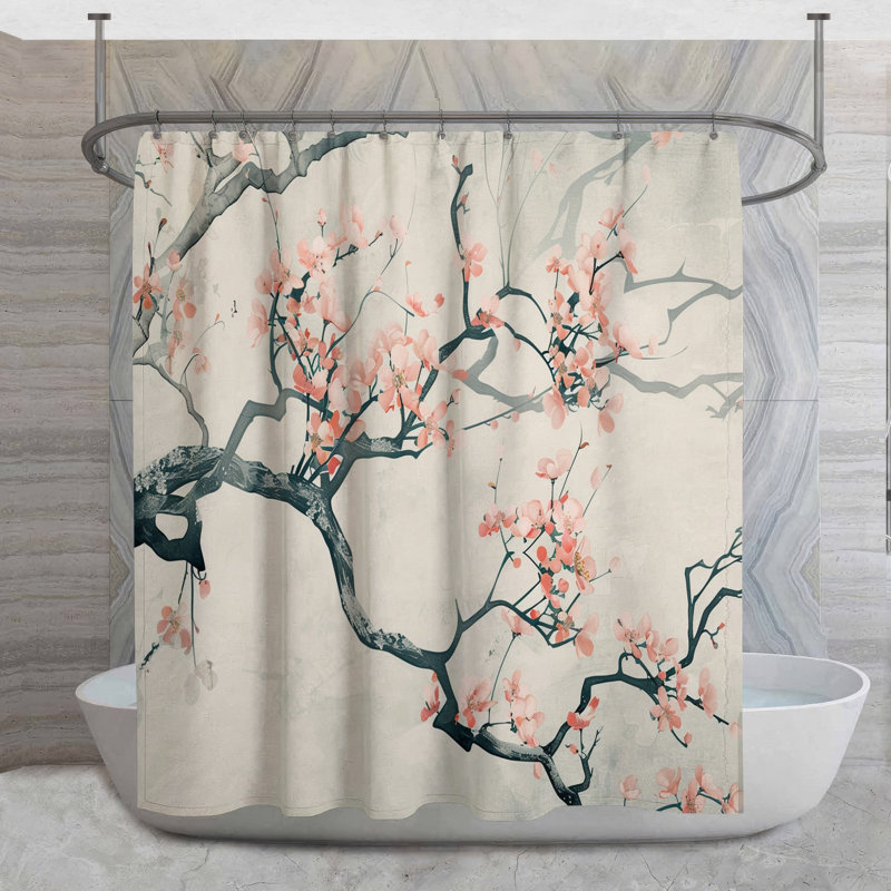 Rideau de douche Blossoms, H 73 po x l 70 po