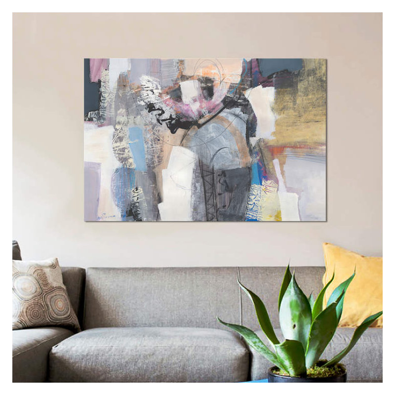 « è ok », reproduction sur toile, H 40 po x l 60 po x P 1,5 po