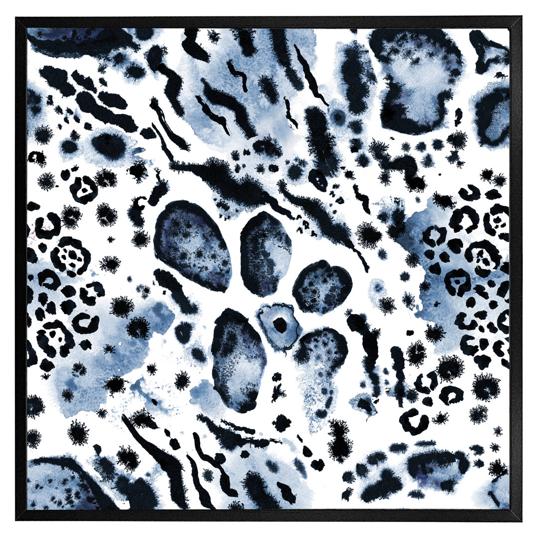 Apalachin Blue Leopard Print - Print