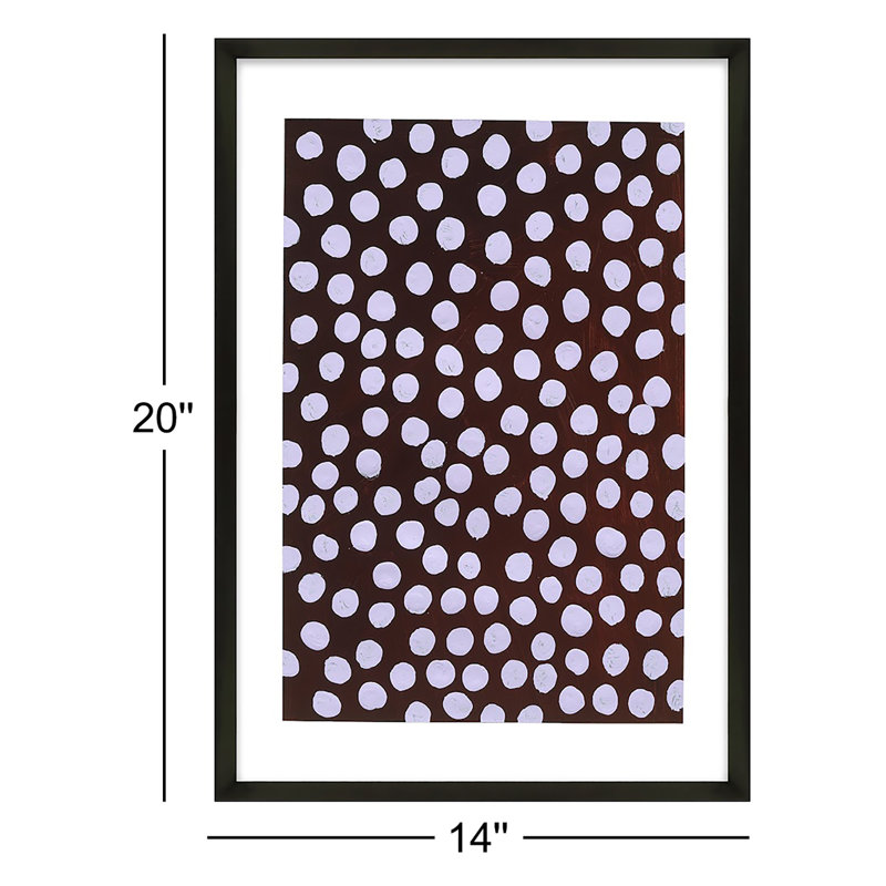 Affinity 3 Painting by Michela Sorrentino, 20" H x 14" W x 1.25" D, Black