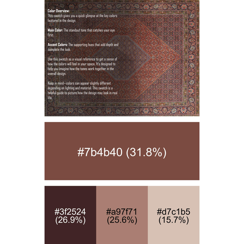Argos Oriental Indoor Rug, Rectangle 2' x 5'