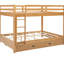Grand lit superposé de couleur bois avec et gigogne, pin massif fiable, peu encombrant, facile à assembler, matériau coulissant, maximise l'espace de la chambre à coucher, lattes-1519616916