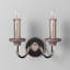 Lampe murale bougie 2 lumières Arkaitz-1475722200