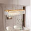 Lustre rectangulaire moderne en cristal Modern Industrial-130217988