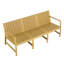 Canapé 3 places intérieur / extérieur 1 pièce en PP imperméable - ensemble de conversation pour patio facile à assembler-280757428