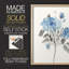 Reproduction encadrée «Sketchy Blue II» - bois massif-588620579