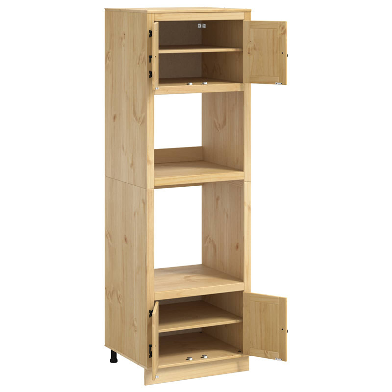 Vidaxl Cabinet With Storage SKI Honey Brown Solid Pine Wood Modern Furniture