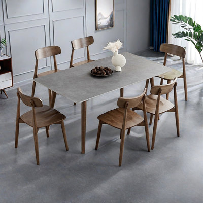 Nordic high-end simple dining table set