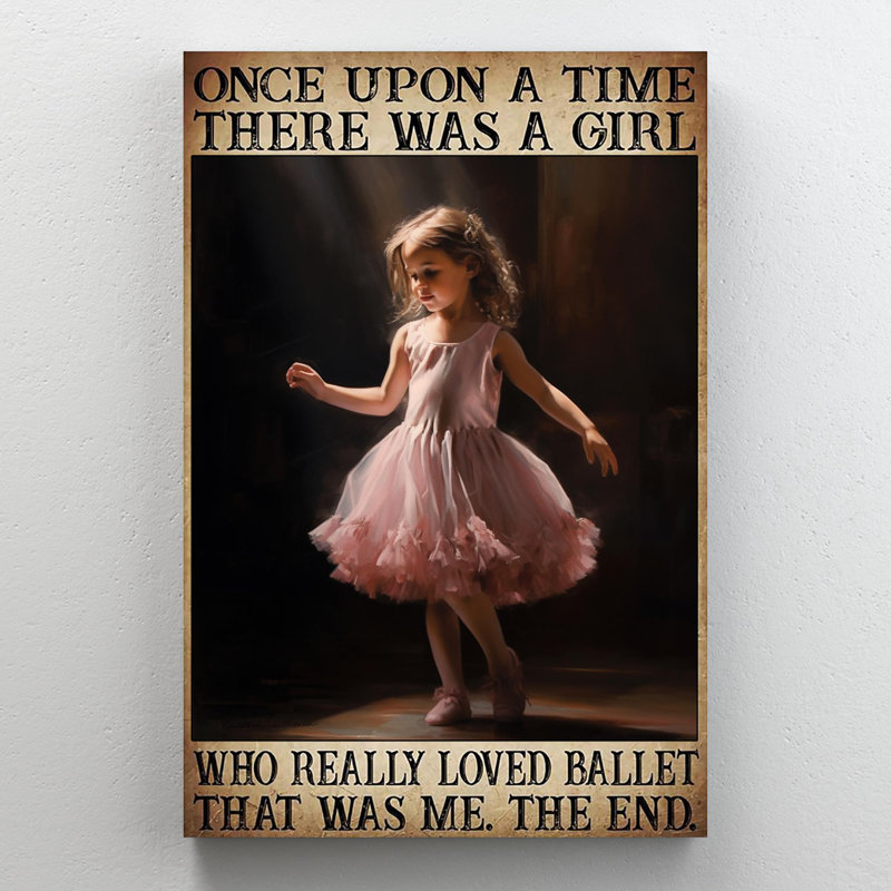 «A Girl Who Really L aimé Ballet On», impression sur toile, H 36 po x l 24 po x P 1,25 po