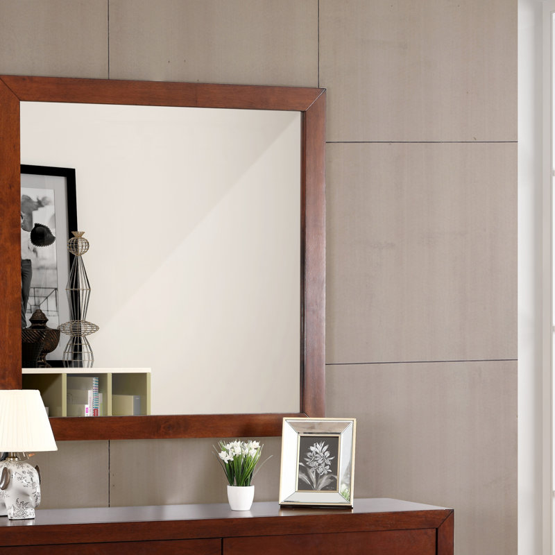 Miroir Burlington G2400-M, 41,03 po x 41,03 po, Cerisier