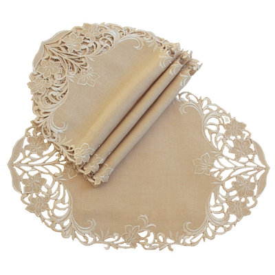 Tray cloth Meadow Embroidered Cutwork
