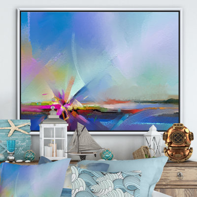 «Abstract Colorful Seascape VII», reproduction d'art sur toile