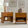 Reeder 24"W 2-Drawer Mid-Century Modern Nightstand with Secret Hidden Compartment ,Built-in Outlets(Set of 2)