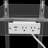 3-Layer Clear Acrylic Printer Stand With Drawer Wheels Power Strip