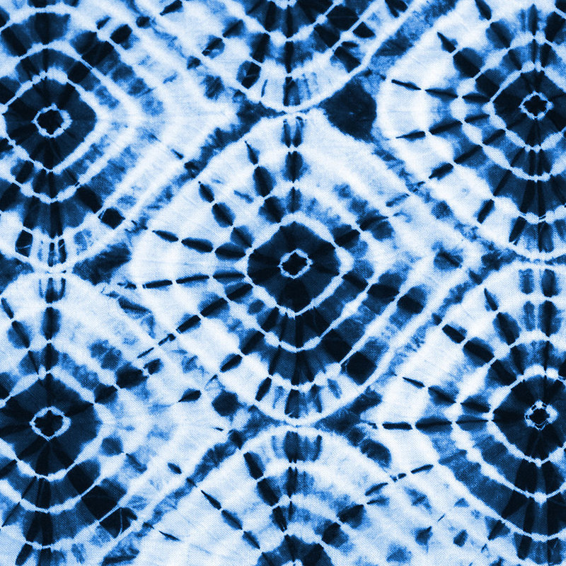 Indigo Teinture III par Sofia Fox - impression d'art graphique, H 40 po x l 40 po x P 1,5 po, Plexi