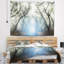 Tapisserie Schafer bleu clair en automne brumeux-607971603