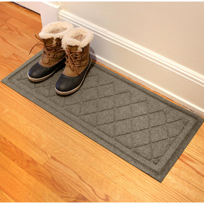 Antiono Argyle 36" W x 15" D Fiber Boot Tray