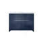 Meuble-lavabo double bleu marine 48 po X P 20 po D, avec plateau en marbre de culture