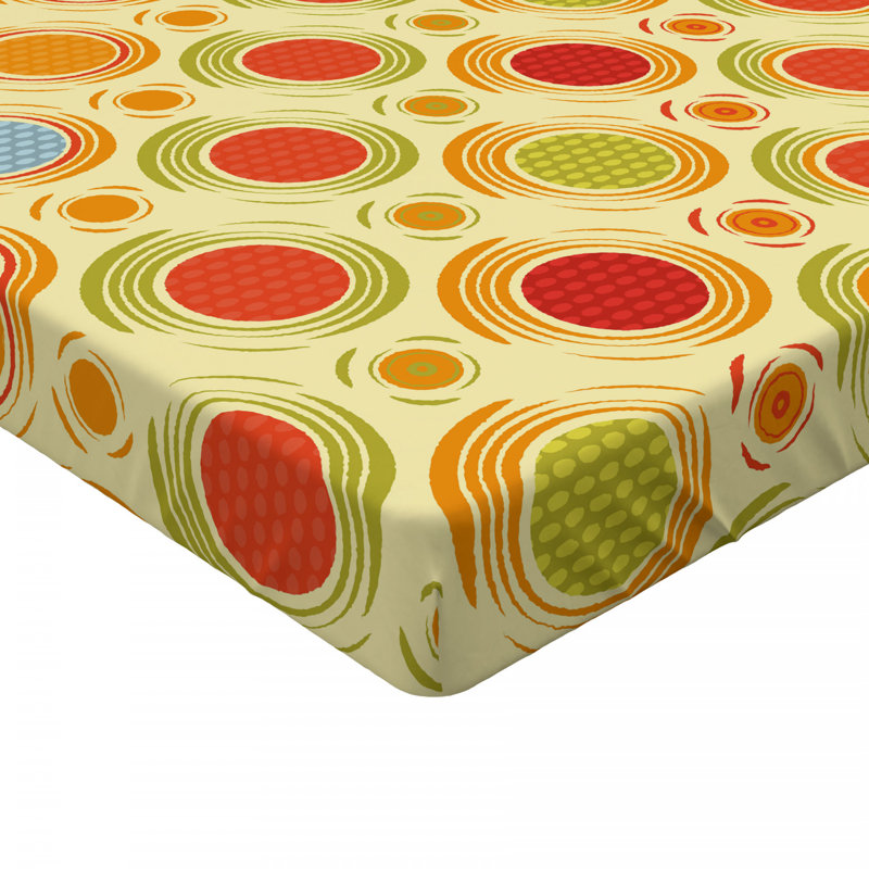 Microfiber Polka Dots Fitted Sheet, Queen Fitted Sheet