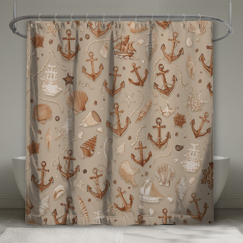 Rideaux de douche Anchor, L 70 po x H 84 po