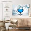 «Blue Cocktail Splash», reproduction sur toile-109359276